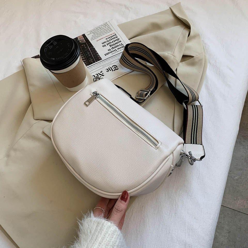 Damen Schultertasche | Verstellbarer Riemen & Mehrere Fächer | Handfreie Tasche für Alltag, Reisen & Festivals | Schmid