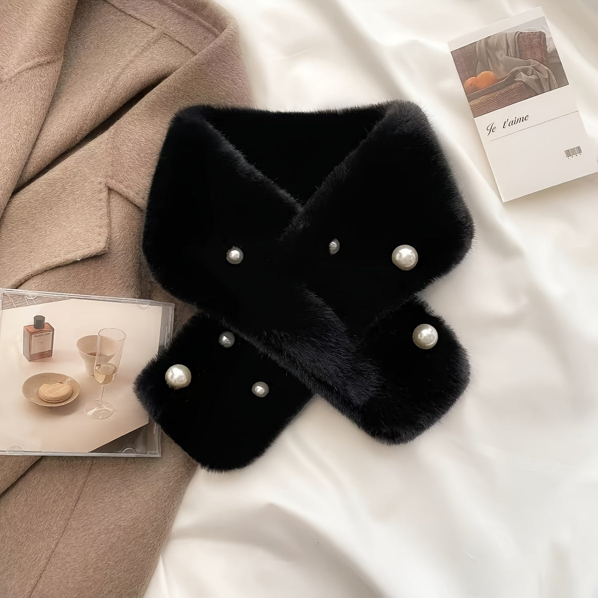 Sophie | Elegantes Plaid Mit Perlenakzenten Für Stilvolle Wärme