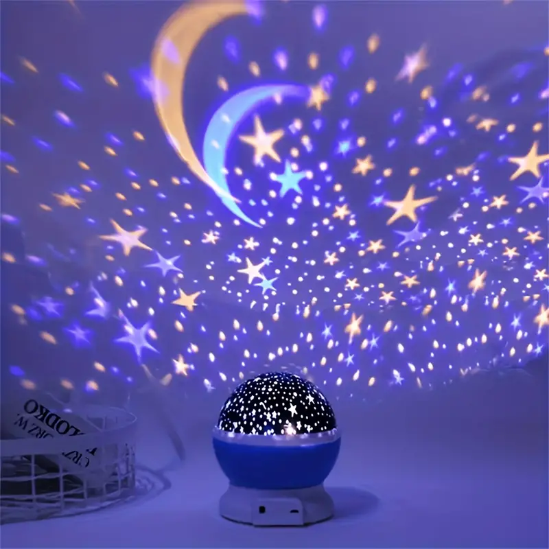 Sternenprojektor Nachtlampe mit LED und Musikfunktion – Tischleuchte für Innenräume