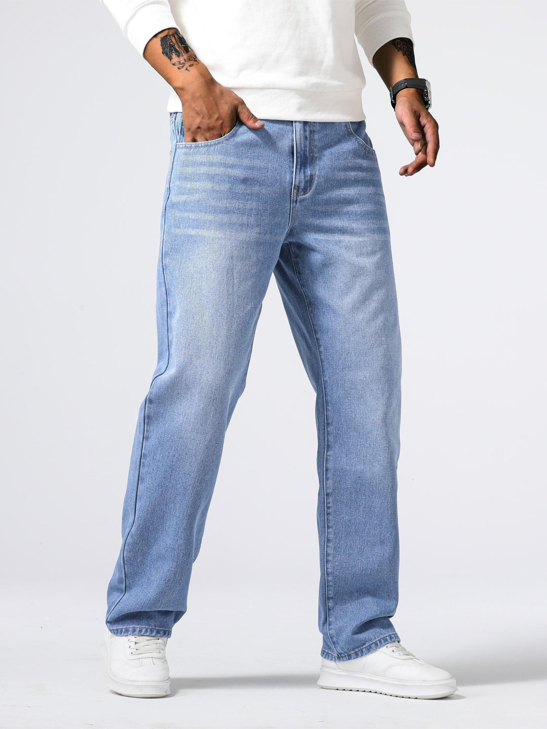 Casual Street Style Herrenjeans Mailand | Trendige Männermode Für Alltag Und Freizeit