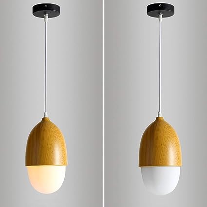 Mondglas & Holz Eichel | Anhänger