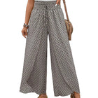 Damenhosen aus Polyester | Weite Hosenbeine | Geometrisches Muster für Alltag und Freizeit | Schmid