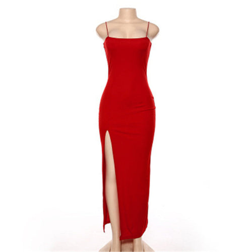 Claire - Cocktailkleid Lange Abendkleid mit Schlitz