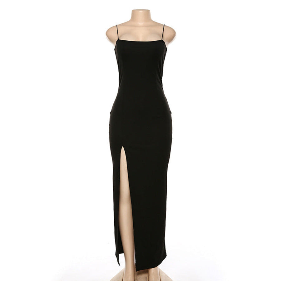 Claire - Cocktailkleid Lange Abendkleid mit Schlitz