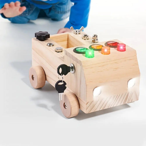 BrightStart Interaktiver Aktivitätstisch – Aktivitätstisch aus Holz