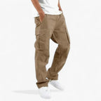 Herren Cargo-Hose – Mehrere Taschen, Einfarbig