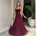 Damen Maxikleid | Maxikleid mit Quadratischem Ausschnitt | Reguläres Ärmelloses Kleid mit Offenem Rücken | Schmid