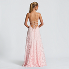 Damen Maxikleid | Maxikleid mit Quadratischem Ausschnitt | Reguläres Ärmelloses Kleid mit Offenem Rücken | Schmid