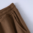 Herren Cord-Cargohose | Lockere Passform & Elastischer Bund | Gerippte Cargohose mit Funktionalen Seitentaschen | Schmid