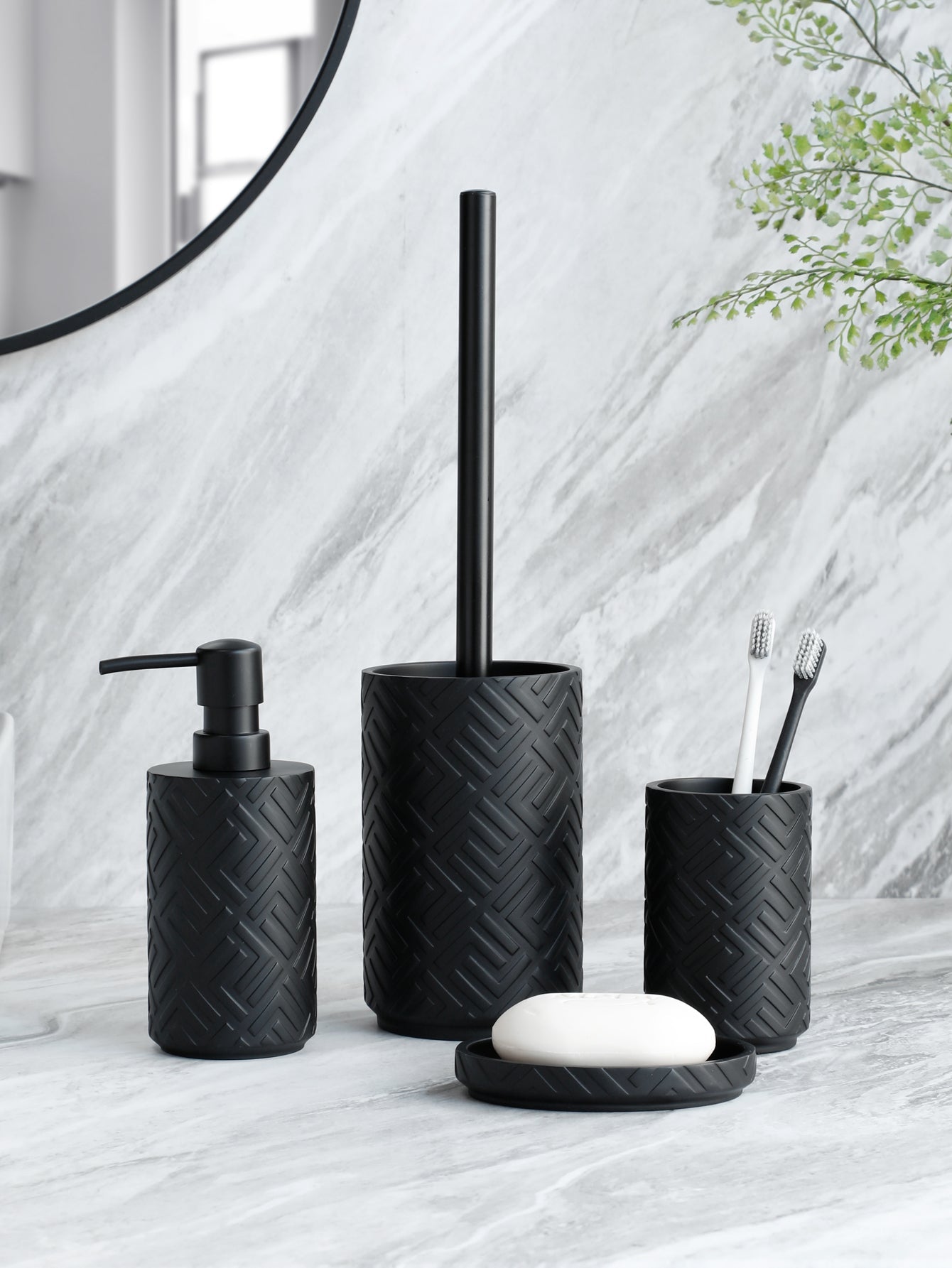 Eleganthome | 4-teiliges badezimmer-zubehörset