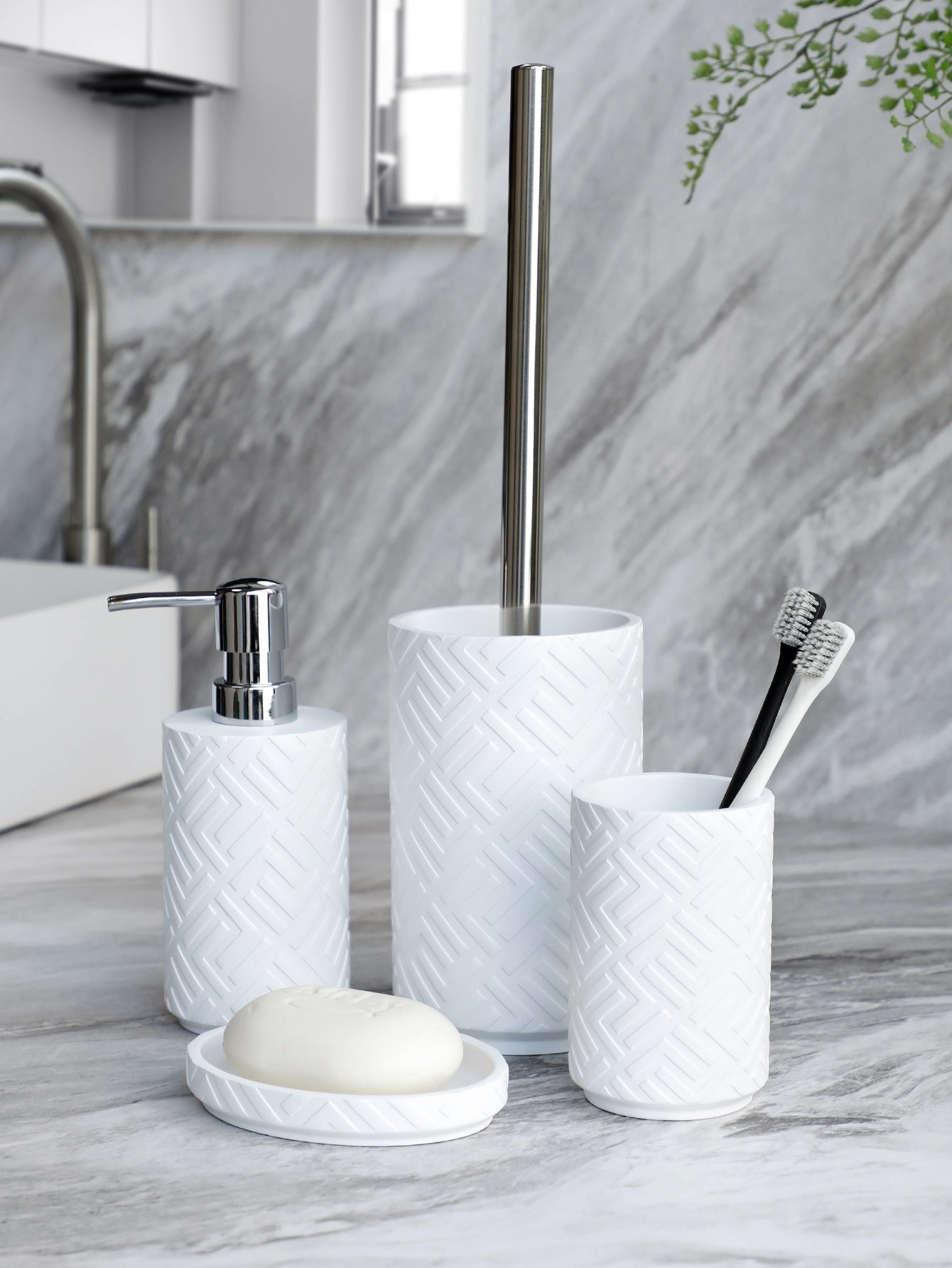 Eleganthome | 4-teiliges badezimmer-zubehörset