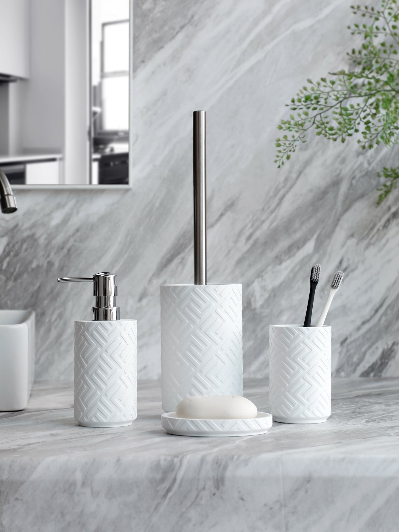 Eleganthome | 4-teiliges badezimmer-zubehörset
