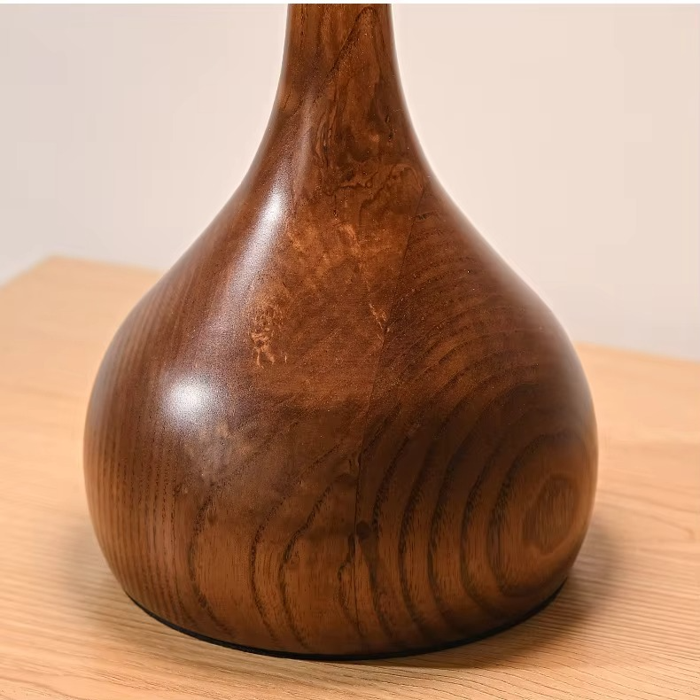 Retro Pilz-Tischlampe | Stimmungsvolle Beleuchtung Mit Holzdetails