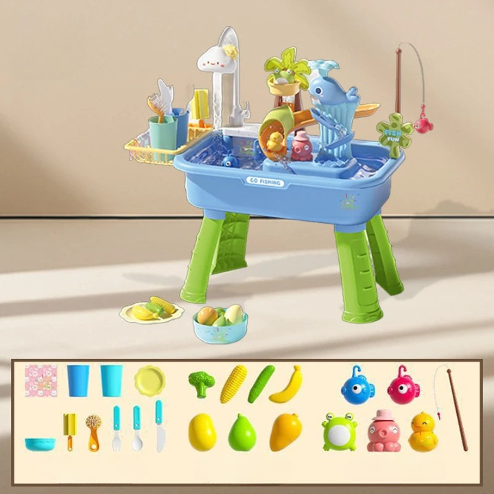 FinnyFun – Interaktives 2‑in‑1 Montessori‑Spielzeug mit gleitendem Fisch