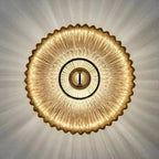 AuraFlow Moderne Glas‑Wandlampe mit weichem - Gewelltem Licht