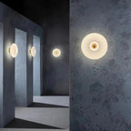 AuraFlow Moderne Glas‑Wandlampe mit weichem - Gewelltem Licht