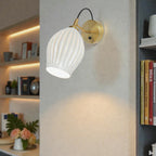GlowHaven – Wandleuchte Led | Keramik Mit Rippmuster