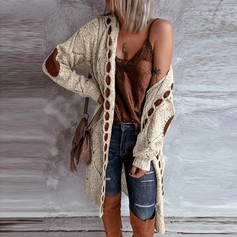 Loretta | Eleganter Strickpullover mit Kapuze im Vintage-Stil
