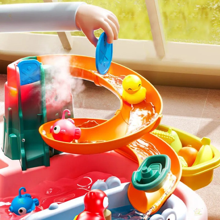 FinnyFun – Interaktives 2‑in‑1 Montessori‑Spielzeug mit gleitendem Fisch