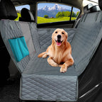 Autositzbezug für Hunde mit Harter Unterlage | Wasserdichter Rücksitzschutz mit Rutschhemmendem Design | Reisen mit Haustieren | Schmid