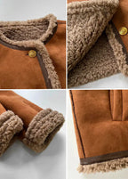 Ruby Jacke mit Shearling‑Futter – Damen Langärmlige Außenjacke