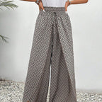 Sapphira - Hosen Hochtaillierte Damenhosen mit Geometrischem Muster