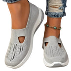 Damen Freizeitschuhe – Flach, Schnürung/Slip-on, Einfarbig
