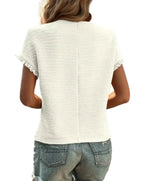 Damen T-Shirt I Baumwolle | Regular Fit T-Shirt mit Rundhals für den Alltag | Sommerbasis | Schmid