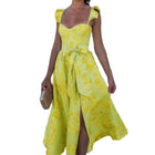 Damen Kleid aus Polyester | Bedrucktes Kleid mit Schmetterlingsärmeln | Alltag und Urlaub | Schmid