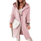 Damen Strickjacke aus Polyester und Spandex | Kapuzen Strickjacke mit Langarm und Knopfleiste | Alltag und Freizeit | Schmid