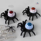 Halloween Spinnen Kerzenhalter aus Kunststoff | Freistehendes Deko Ornament | Tischdekoration für Saisonale Halloween Displays | Schmid