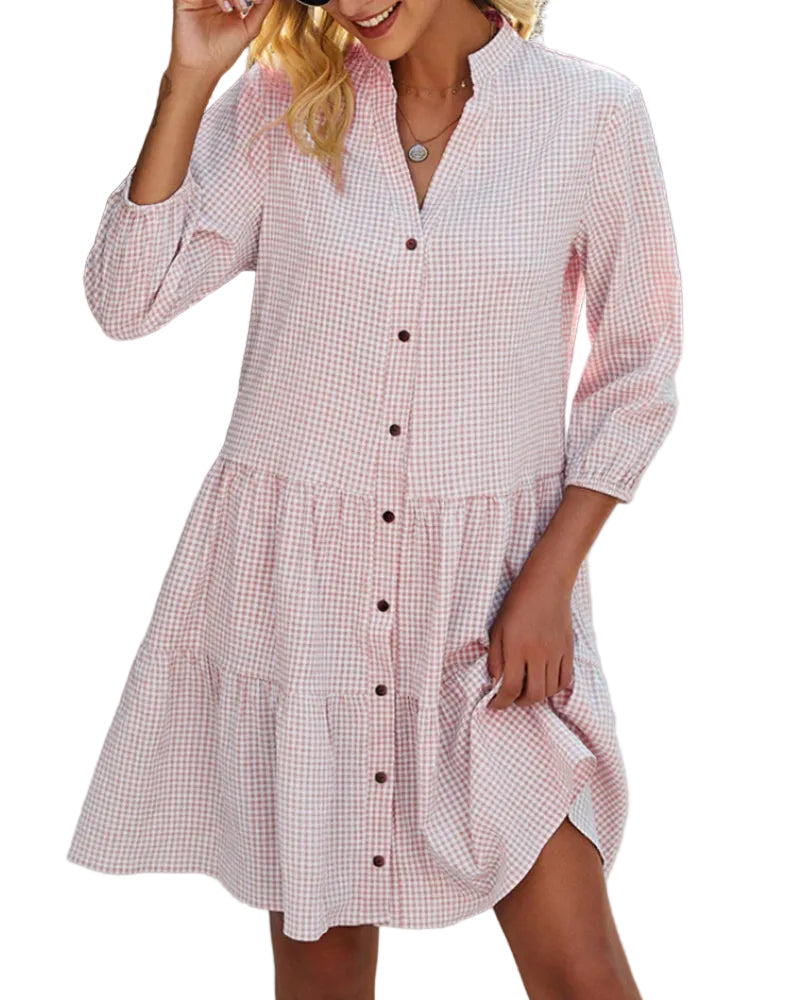 Sommerkleid aus leichtem Polyester – Blumenmuster, Sissi, mehrere Farben