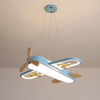 LED-Pendelleuchte in Flugzeugform | Acryl & Integrierte LED-Streifen | Dimmbare Deckenleuchte für Kinderzimmer | Schmid