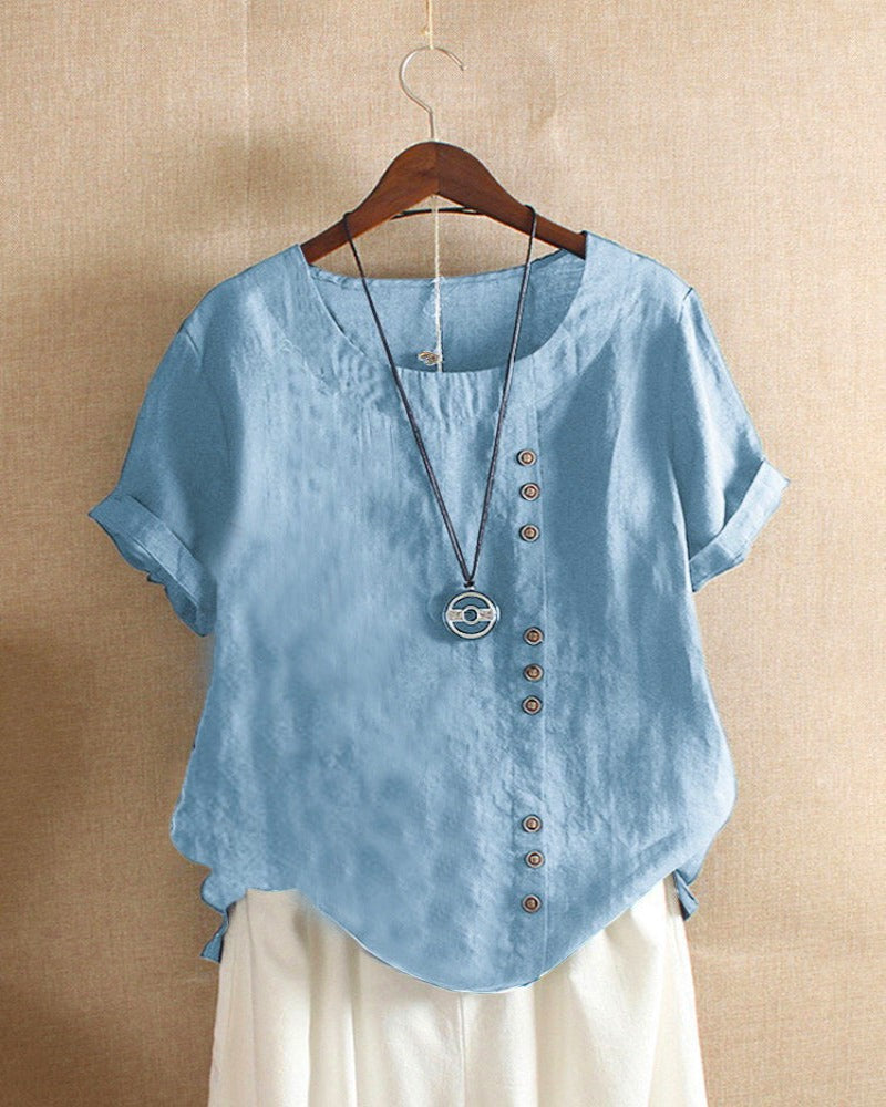 Damen l Kurzarm-Bluse