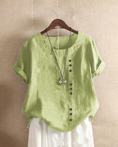 Damen l Kurzarm-Bluse