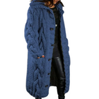 Damen Kapuzenmantel aus Polyester | Langarm Mantel mit Knopfverschluss und Kapuze | Alltag und Freizeit | Schmid