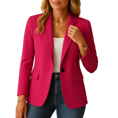 Damen - Blazer Taillierter Blazer mit Stretch-Passform