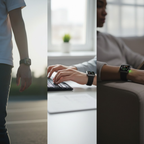 GlucoWatch Smartwatch mit Sensoren und Farb‑Touchscreen für iOS/Android