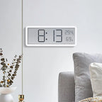 Digitale LED-Uhr – mit Thermometer und Hygrometer, großes Display