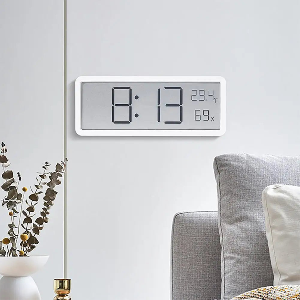 Digitale LED-Uhr – mit Thermometer und Hygrometer, großes Display