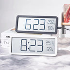 Digitale LED-Uhr – mit Thermometer und Hygrometer, großes Display