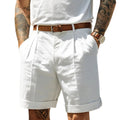 Herren Shorts aus Leinen- und Baumwollmischung | Regular Fit Sommer Shorts für den Alltag | Schmid