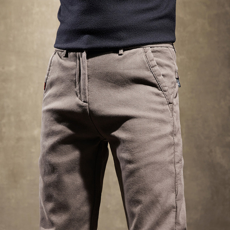 Slim Fit Stretch Baumwollhose – Herren Maßgeschneiderte Hose