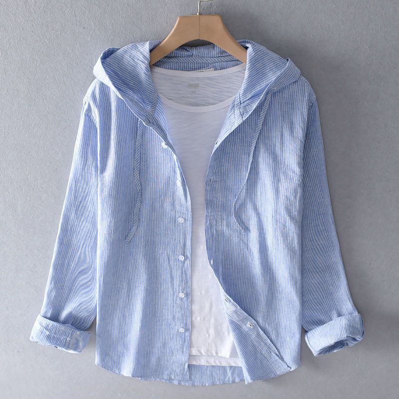 Nova Leinen‑Hoodie – Leichtes Kapuzen‑Oberteil