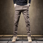Slim Fit Stretch Baumwollhose – Herren Maßgeschneiderte Hose