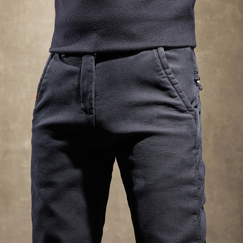 Slim Fit Stretch Baumwollhose – Herren Maßgeschneiderte Hose