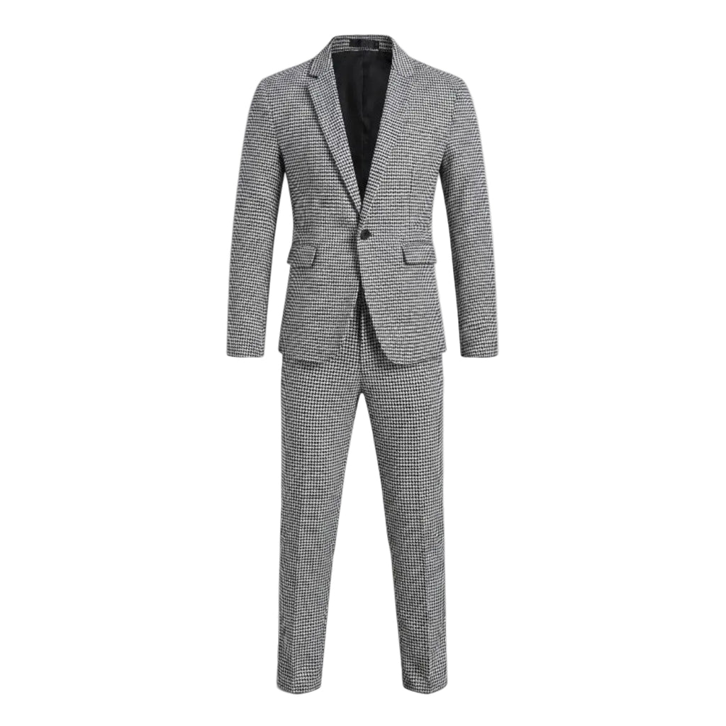 Herren Anzug-Set | Zweiteiliges Blazer- und Hosen-Set | Reguläre Passform für Beruf und Freizeit | Schmid