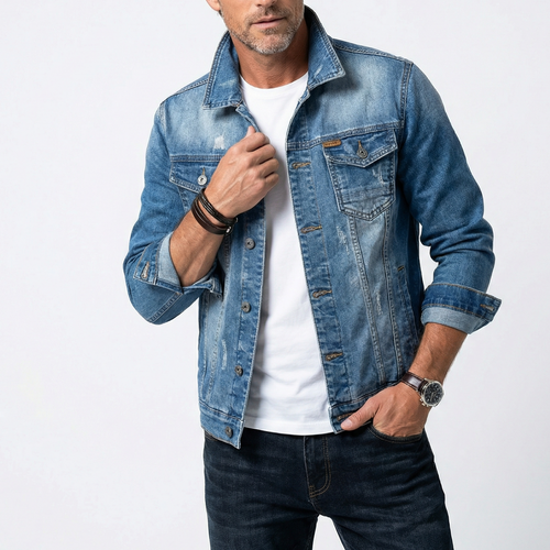 Billy Denim‑Jacke – Herren Langärmlige Jeansjacke