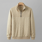 Camden Sweatshirt mit Viertel‑Reißverschluss – Herren Langarm‑Sweatshirt