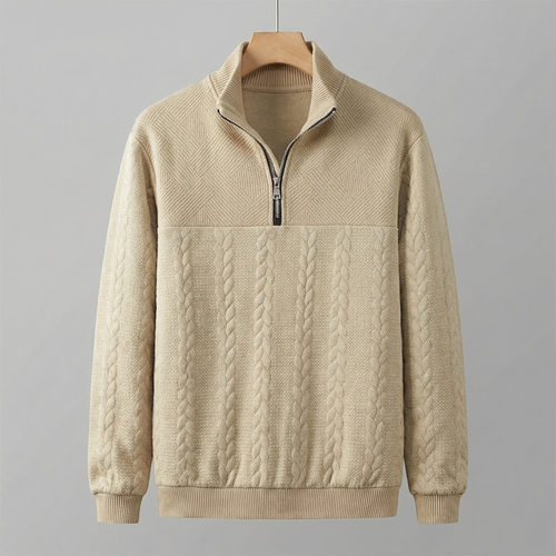 Camden Sweatshirt mit Viertel‑Reißverschluss – Herren Langarm‑Sweatshirt